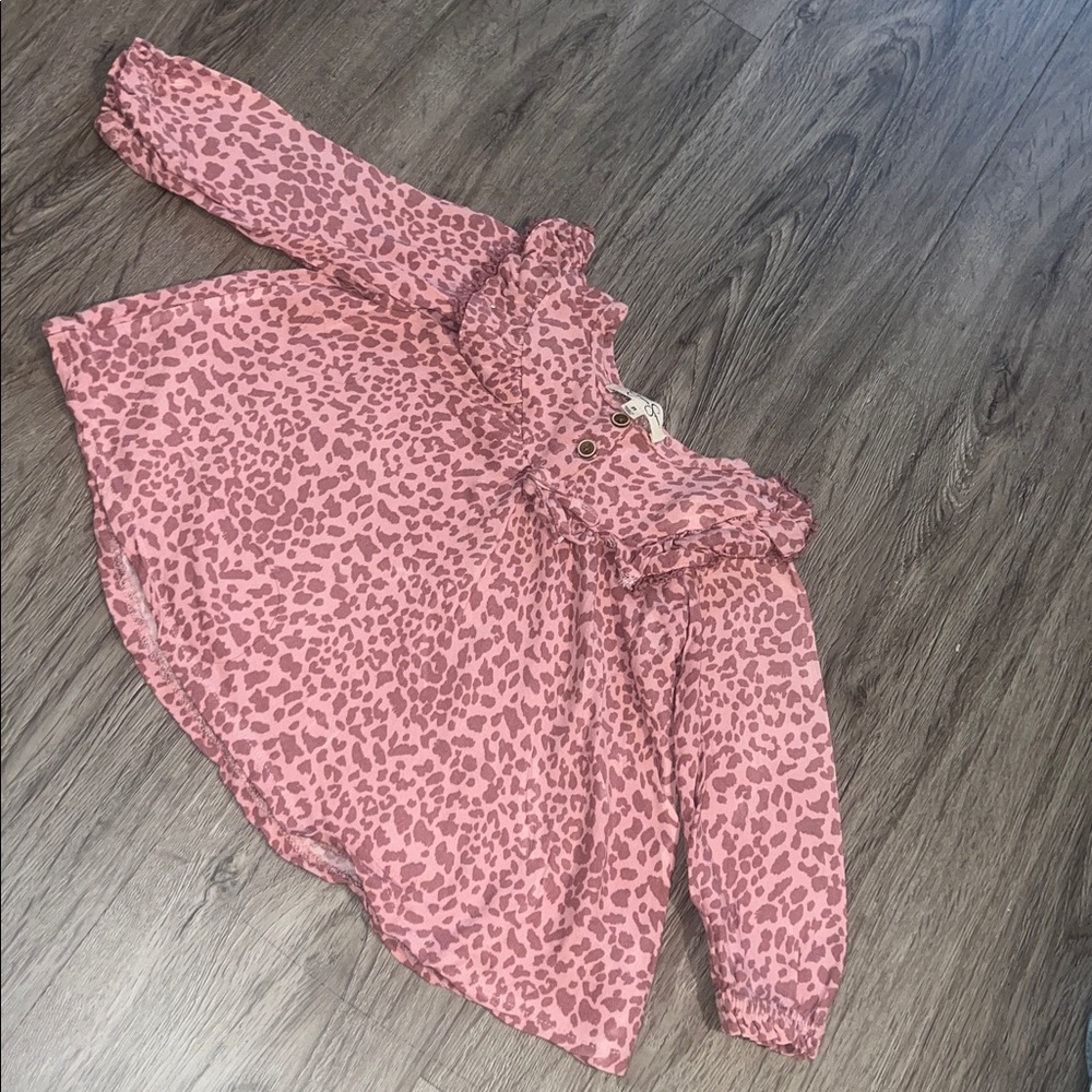 Jessica Simpson Pink Animal Print Top